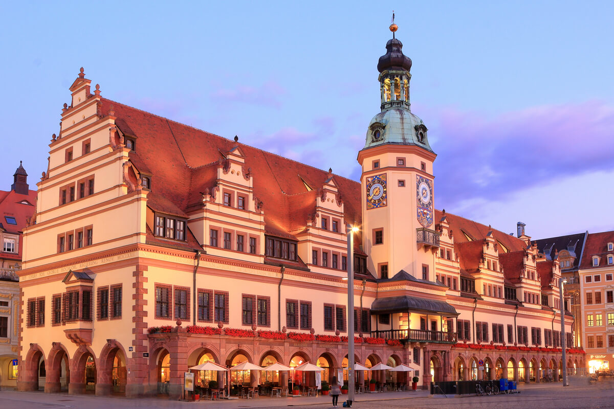 Altes Rathaus in Leipzig am Marktplatz